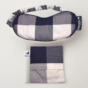 Hastens Satin Sleeping Eye Mask With Lavender Sachet Checkerboard NWB (Bx 20)